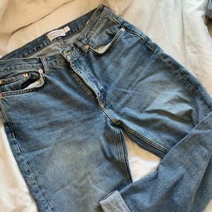 & Other Stories Straight Leg Jeans in Vintage Wash